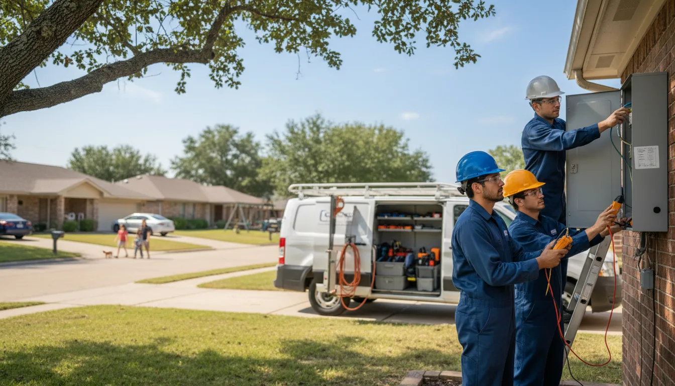 Certified electrician providing emergency electrical services in Kieler, WI